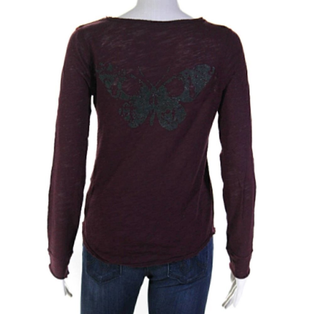 Zadig & Voltaire Tunisien Glitter Butterfly NWOT